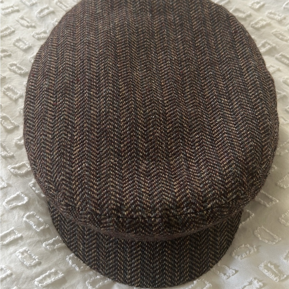Brixton brood plaid brown/khaki herringbone cap
